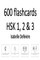 600 flashcards HSK 1, 2 & 3