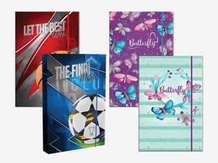 Aplankas su guma KIDS 320x230x30mm