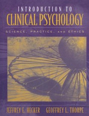 Hecker, J: Introduction to Clinical Psychology