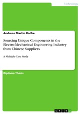 Sourcing Unique Components in the Electro-Mechanical Engineering Industry from Chinese Suppliers
