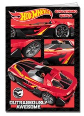 Hot Wheels. Greiti ratai. Spalvinimo knyga