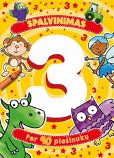 Spalvinimas 3 metų vaikams. Per 90 piešinių