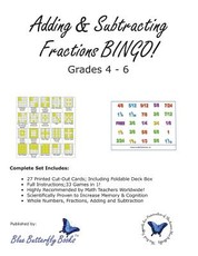 Adding & Subtracting Fractions BINGO!