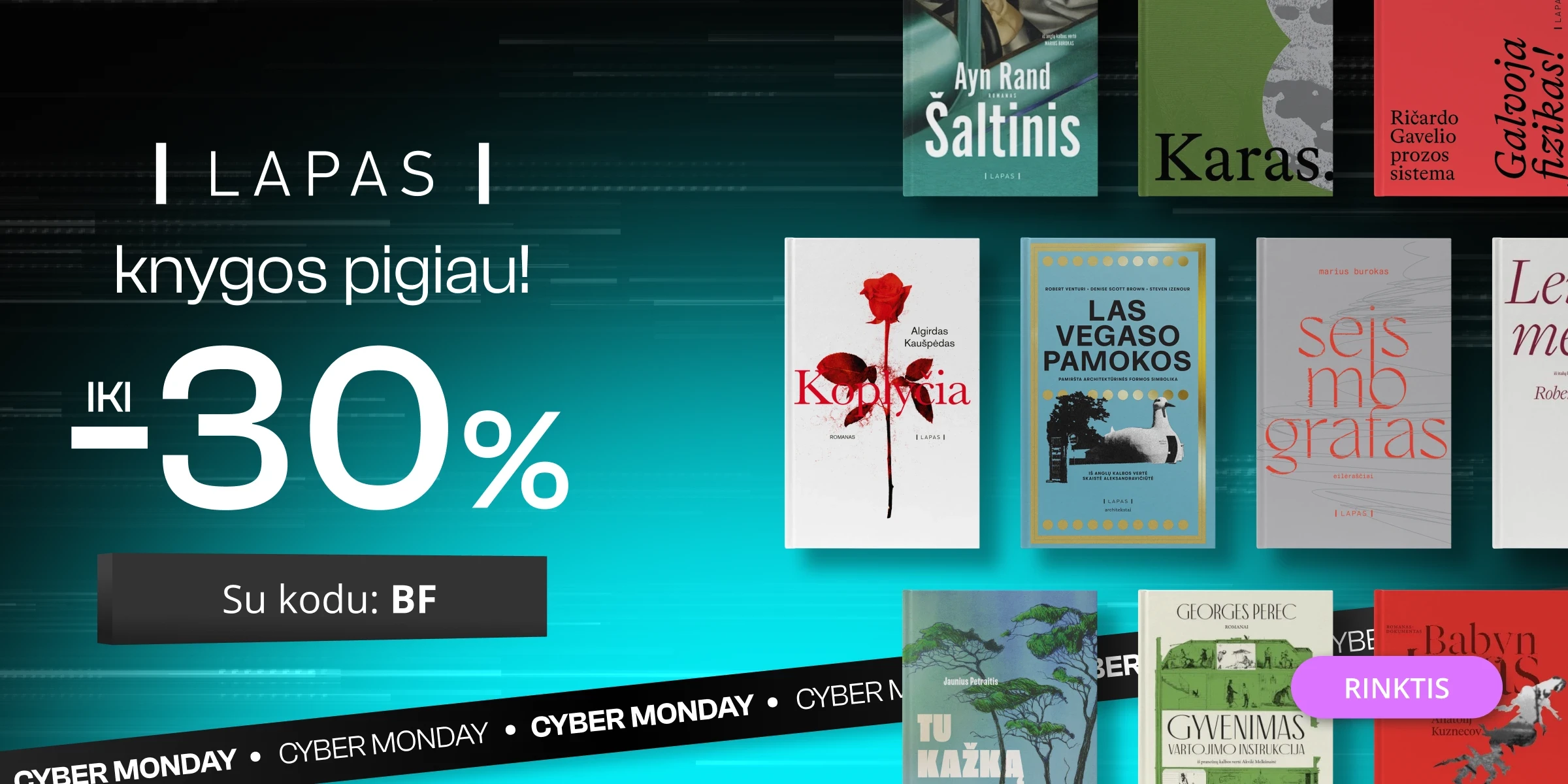 Leidyklos LAPAS knygoms iki -30% extra nuolaidos!