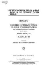 Lost opportunities for veterans
