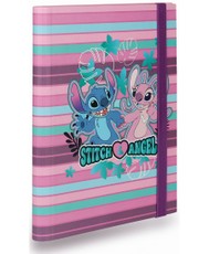 Kartoninis aplankas DISNEY „Stitch Blue“ Nr. 3, su gumele, A5