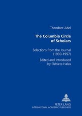 The Columbia Circle of Scholars; Selections from the Journal (1930-1957)