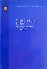 Vokiečių–lietuvių kalbų teisėtvarkos žodynas