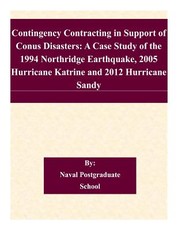 Contingency Contracting in Support of Conus Disasters