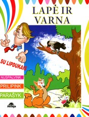 Lapė ir varna. Su lipdukais