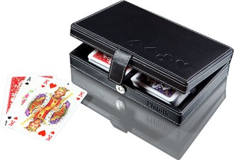 Kortų rinkinys „Lux“ ekologiškos odos dėžutėje