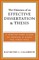 The Elements of an Effective Dissertation and Thesis
