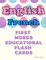 English French First Words Educational Flash Cards