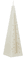 Advento žvakė „Snow White“, 21 cm, kreminė
