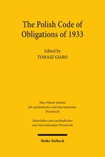 The Polish Code of Obligations of 1933