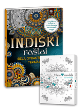 INDIŠKI RAŠTAI + MANO ŠIRDIES MANDALAnet 20 unikalių atvirlaiškių su įspūdingų raštų mandalomis, nuspalvintomis asmeniškai artimam žmogui!