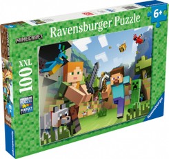 Puzlė XXL 100 dalių Minecraft