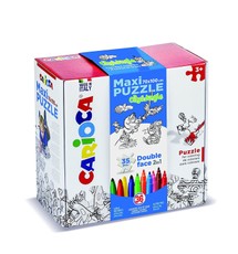 Dėlionė-rinkinys Nuspalvink pats CARIOCA (36 flomasteriai)