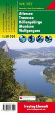 Attersee, Traunsee, Höllengebirge, Mondsee, Wolfgangsee 1 : 50 000. WK 282