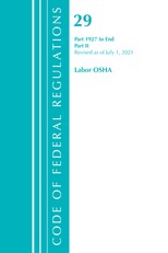 Title 29 Labor OSHA 1927-End Part 2