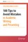 100 Tips to Avoid Mistakes in Academic Writing and Presenting