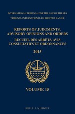 Reports of Judgments, Advisory Opinions and Orders / Recueil Des ArrÃªts, Avis Consultatifs Et Ordonnances, Volume 15 (2015)