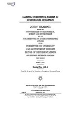 Examining environmental barriers to infrastructure development