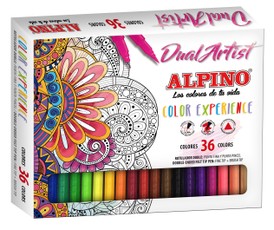 Flomasteriai ALPINO Color experience dual artist 36sp