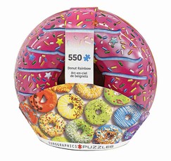 Dėlionė metalinėje dėžutėje „Spurgų vaivorykštė“, 550 dalių