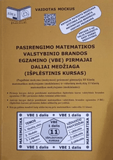 Pasirengimo matematikos valstybinio brandos egzamino (VBE) pirmajai daliai medžiaga (išplėstinis kursas)