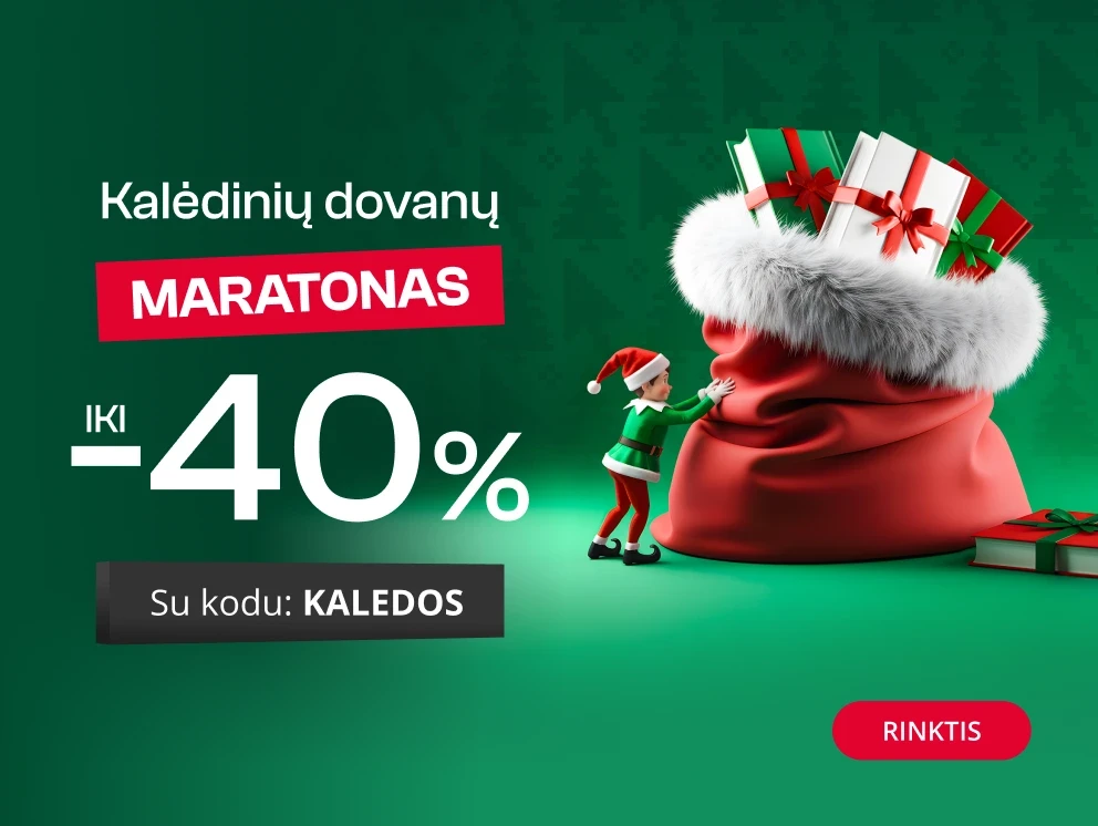 KALĖDINIŲ DOVANŲ MARATONAS - extra nuolaidos iki -40%!