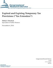 Expired and Expiring Temporary Tax Provisions ("Tax Extenders")