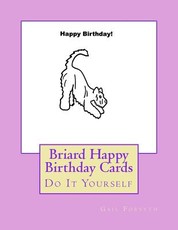 Briard Happy Birthday Cards