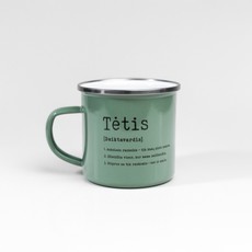 Metalinis puodelis „Tėtis“, alyvuogių spalvos, 300 ml