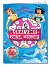 Princesė. Spalvink pagal pavyzdį