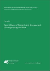 Recent Status of Research and Development of Energy Storage in China