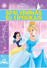 Princesės. Spalvinimas su lipdukais