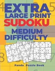 Extra Large Print Sudoku Medium Difficulty