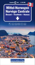 Kümmerly+Frey Regional-Strassenkarte 3 Mittel-Norwegen 1:335.000