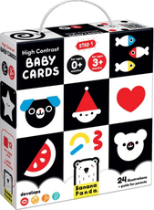 Lavinamosios kortelės kūdikiui „High Contrast Baby Cards“ Lavinamosios kortelės kūdikiui „High Contrast Baby Cards“