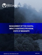 Management of the Coastal Impact Assistance Program In the State of Mississippi