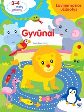 Gyvūnai: lavinamosios užduotys 3–4 metų vaikams