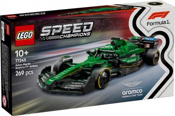 Aston Martin Aramco AMR24 F1 bolidas Speed Champions 77245 dėžutė.