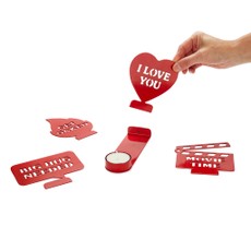 Žvakidė „Moods“, raudona, metalas