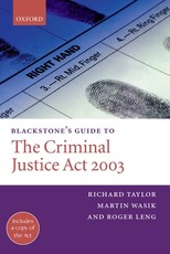 Blackstone's Guide to the Criminal Justice ACT 2003