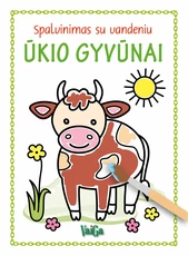 Ūkio gyvūnai. Spalvinimas vandeniu