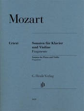 Sonaten für Klavier und Violine, Fragmente, Urtext