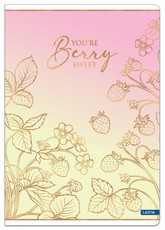 Sąsiuvinis A5 52lap 80g linija BERRY