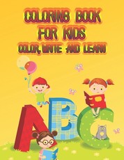 Coloring Book For Kids Color, Write and learn