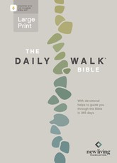 The Daily Walk Bible Large Print NLT (Softcover, Filament Enabled)